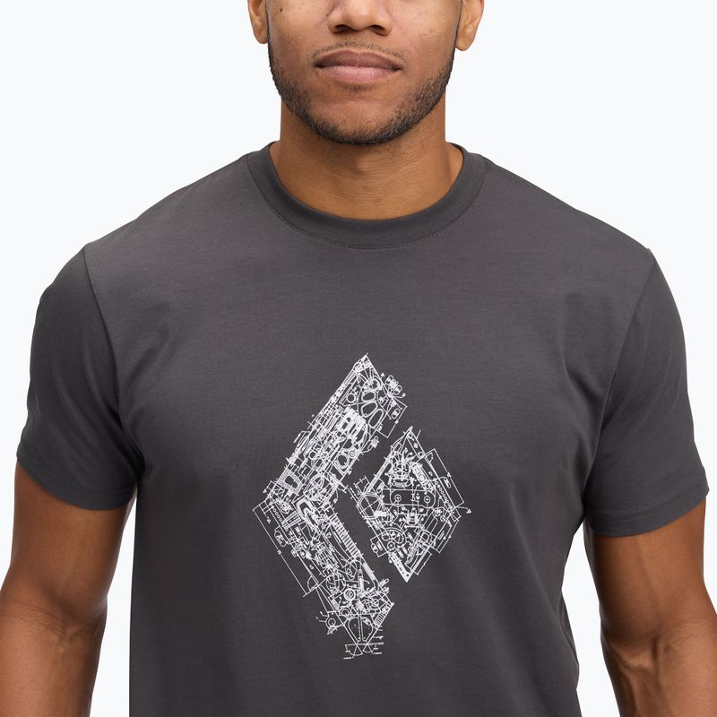 Herren Black Diamond Engineered T-shirt SS Tee anthrazit 4