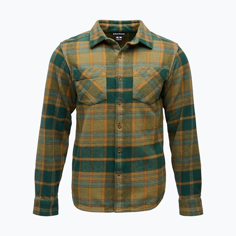 Herrenhemd Black Diamond Project Heavy Flannel deep woods/laurel green plaid 3