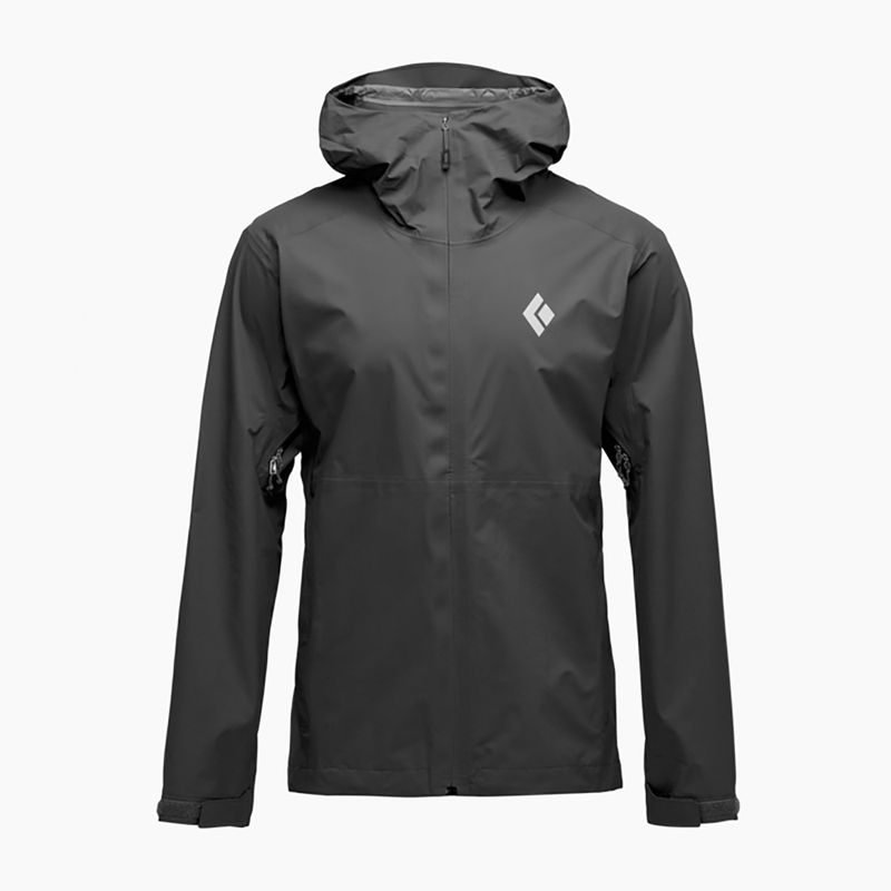 Herren-Regenjacke Black Diamond Strataline Stretch Shell black 3