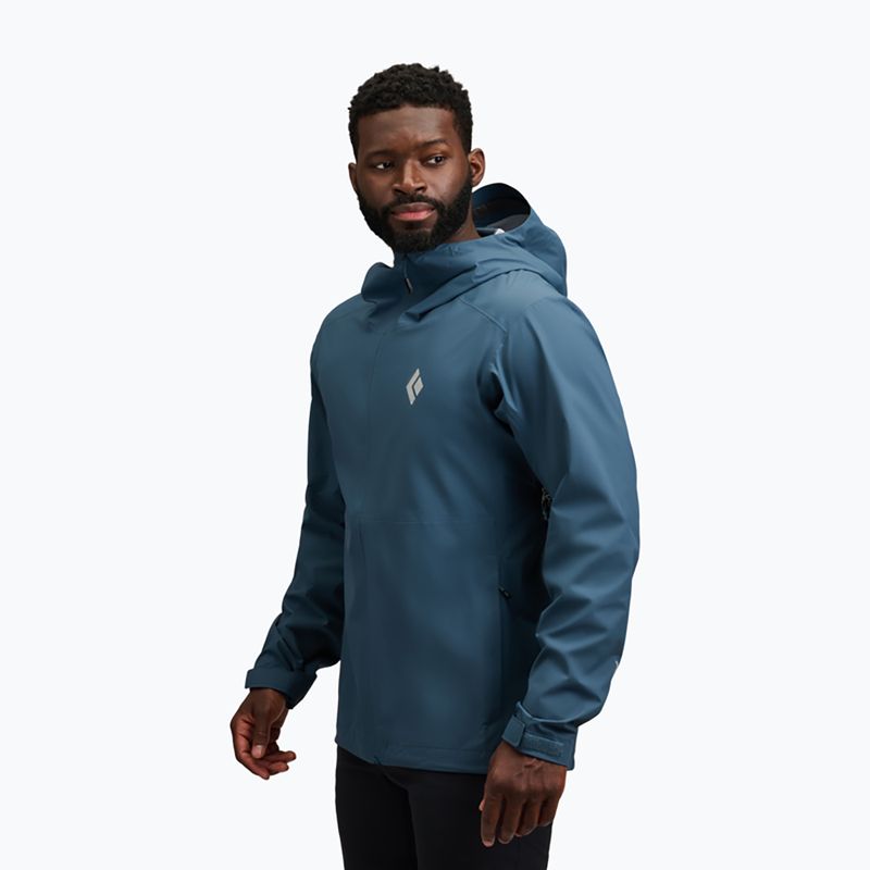 Herren-Regenjacke Black Diamond Strataline Stretch Shell midnight blue 2
