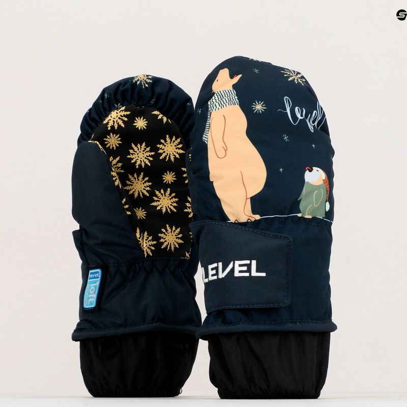 Kinder Snowboardhandschuhe Level Animal Mitt blau 4174 5