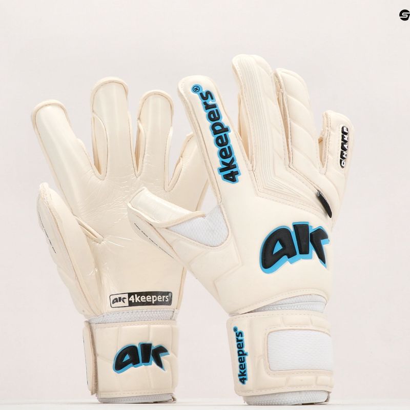 4Keepers Champ AQ Kontakt V HB Torwarthandschuhe weiß und blau 7343 7