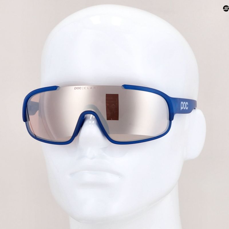 Fahrradbrille POC Crave opal blue translucent/clarity trail silver 9