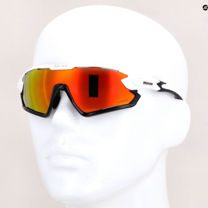 CASCO Fahrradbrille SX-34 Carbonic weiß 09.1320.30 8