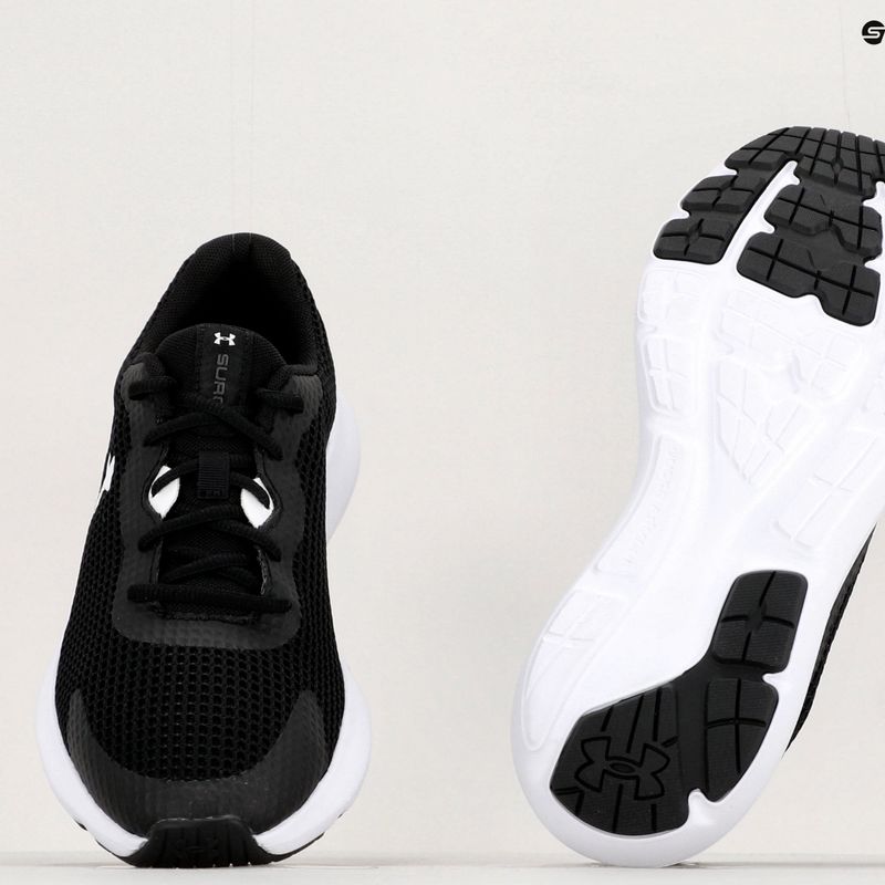 Under Armour Surge 3 Herren Laufschuhe schwarz und weiß 3024883 17