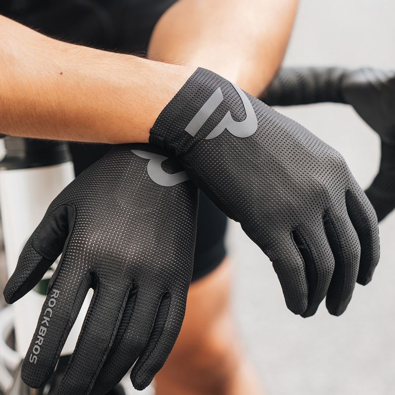 Fahrradhandschuhe Rockbros Full-finger S407-1 black 2