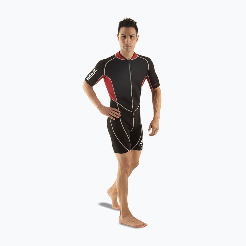 Herren Schwimm-Neoprenanzug SEAC Shorty Ciao 2,5 mm black/red 3