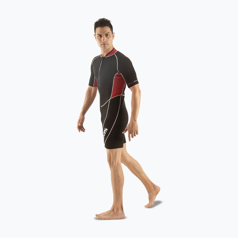 Herren Schwimm-Neoprenanzug SEAC Shorty Ciao 2,5 mm black/red 4