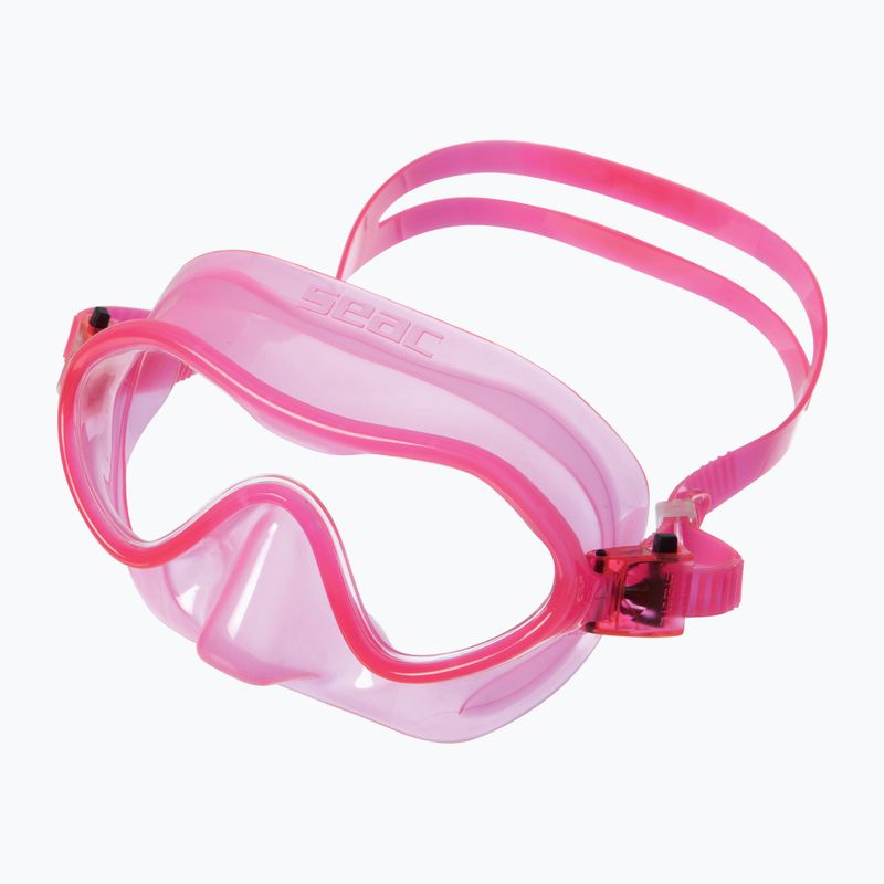 Tauchermaske Taucherbrille Kinder SEAC Baia pink