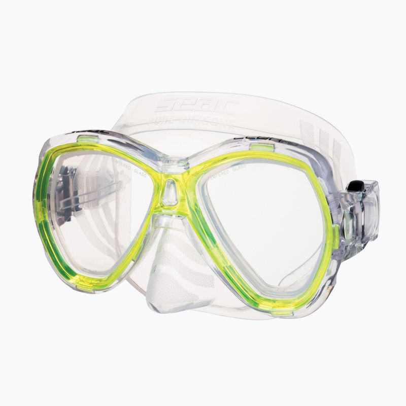 Tauchermaske Taucherbrille SEAC Elba yellow 2