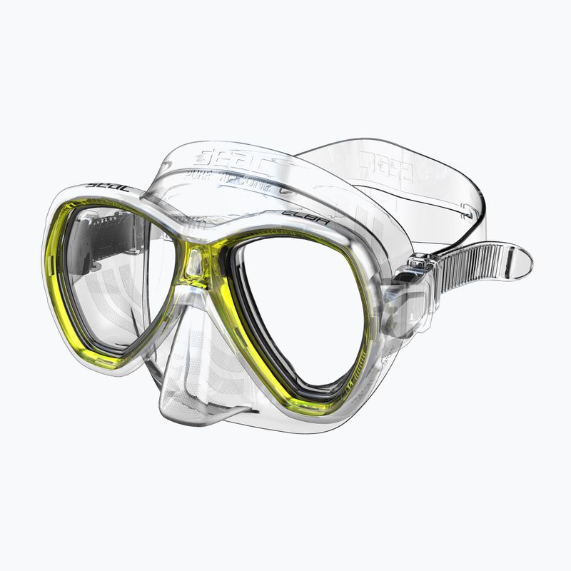 Tauchermaske Taucherbrille SEAC Elba yellow 3