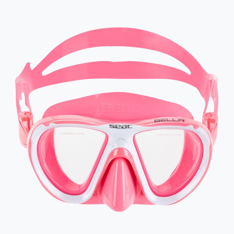 Tauchermaske Taucherbrille Kinder SEAC Bella pink 2