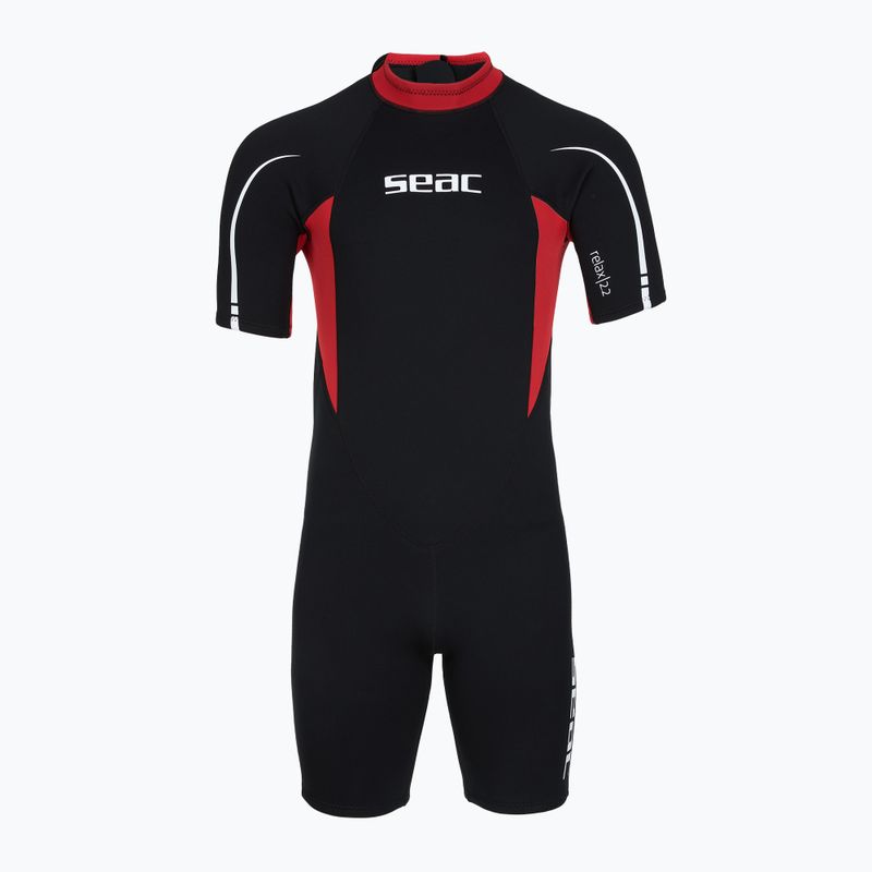 Herren Schwimm-Neoprenanzug SEAC Shorts Relax 2.2 mm black/red 2
