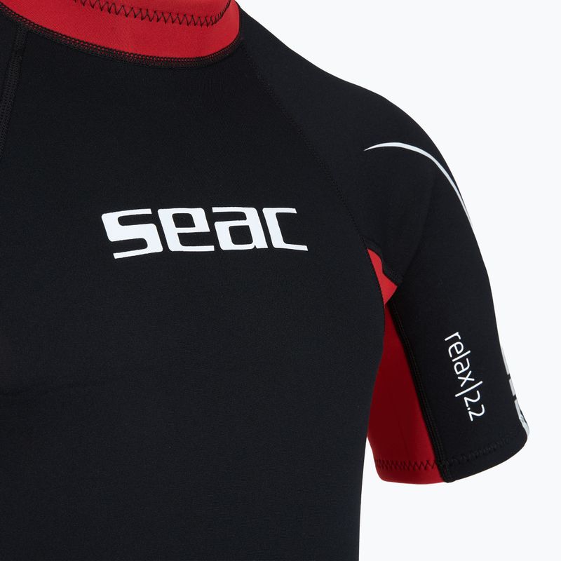 Herren Schwimm-Neoprenanzug SEAC Shorts Relax 2.2 mm black/red 4