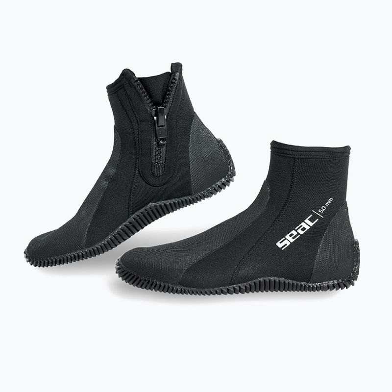 Neopren-Schuhe SEAC Basic HD Zip 5 mm black 3