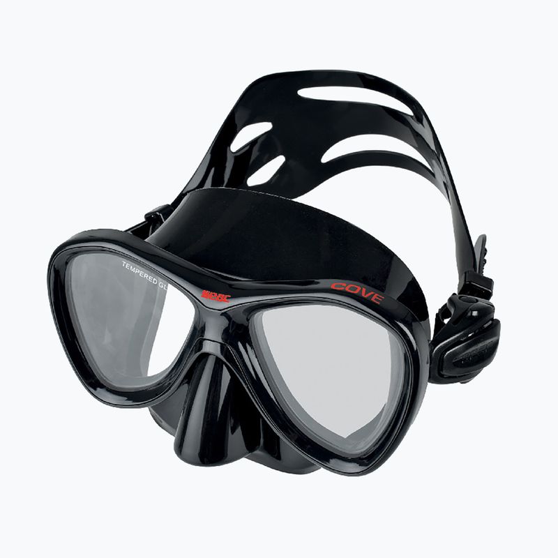 Tauchmaske SEAC Cove black/red 3