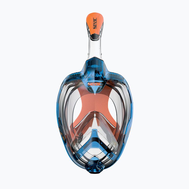 Vollgesichtsmaske zum Schnorcheln SEAC Magica blue/orange 2