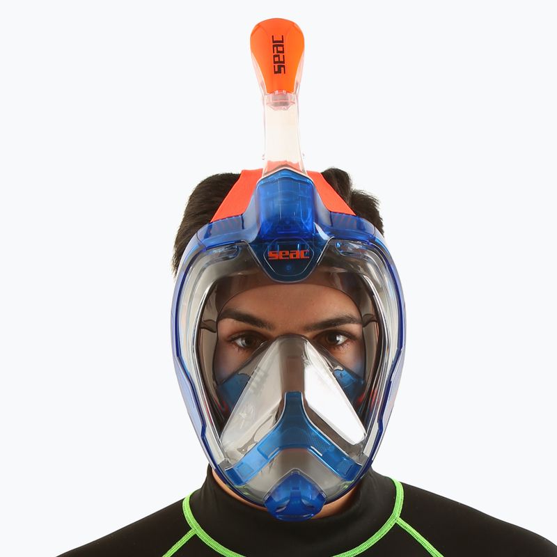 Vollgesichtsmaske zum Schnorcheln SEAC Magica blue/orange 7