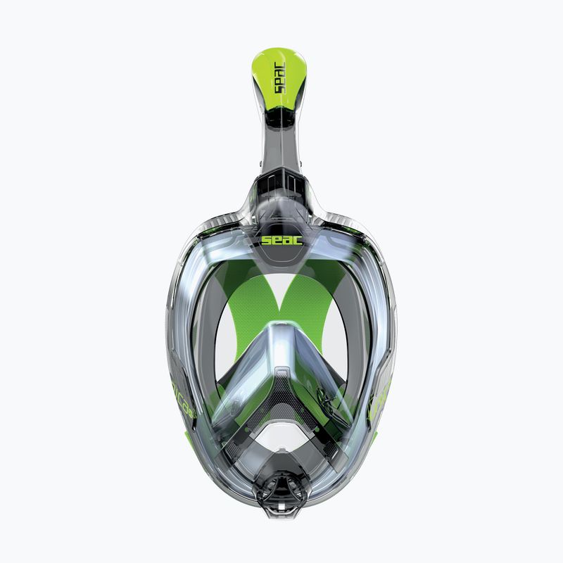 Vollgesichtsmaske zum Schnorcheln SEAC Magica grey clear/green lime 2