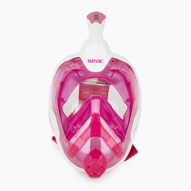 Vollgesichts-Schnorchelmaske SEAC Magica white/pink 2