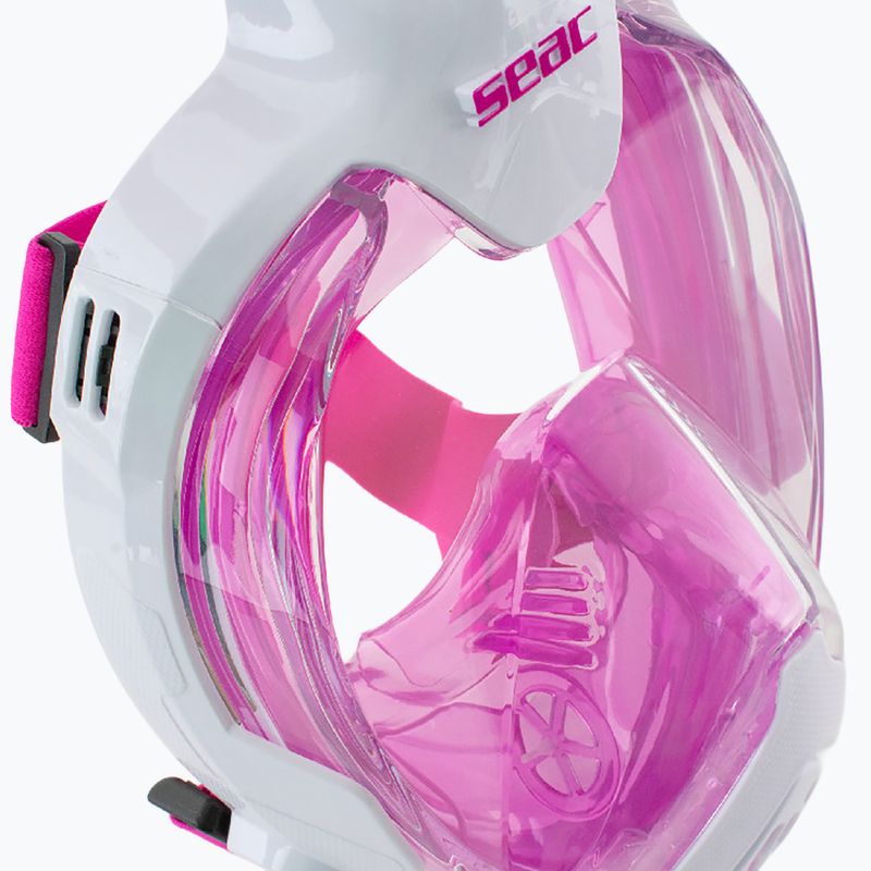 Vollgesichtsmaske für Kinder SEAC Magica White/Pink 9
