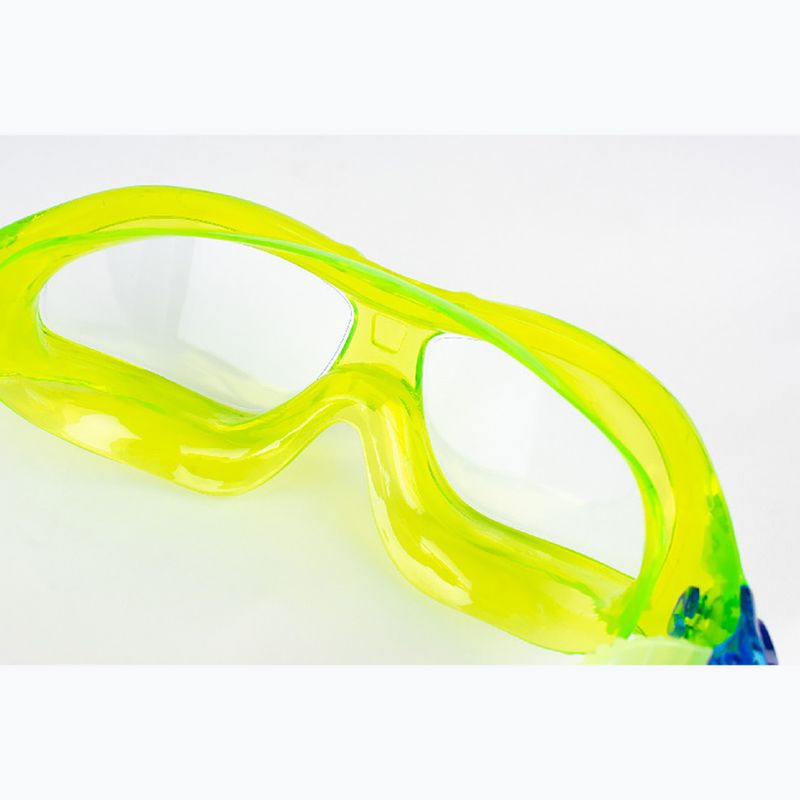 Kinderschwimmmaske SEAC Matt matt lime/clear 3