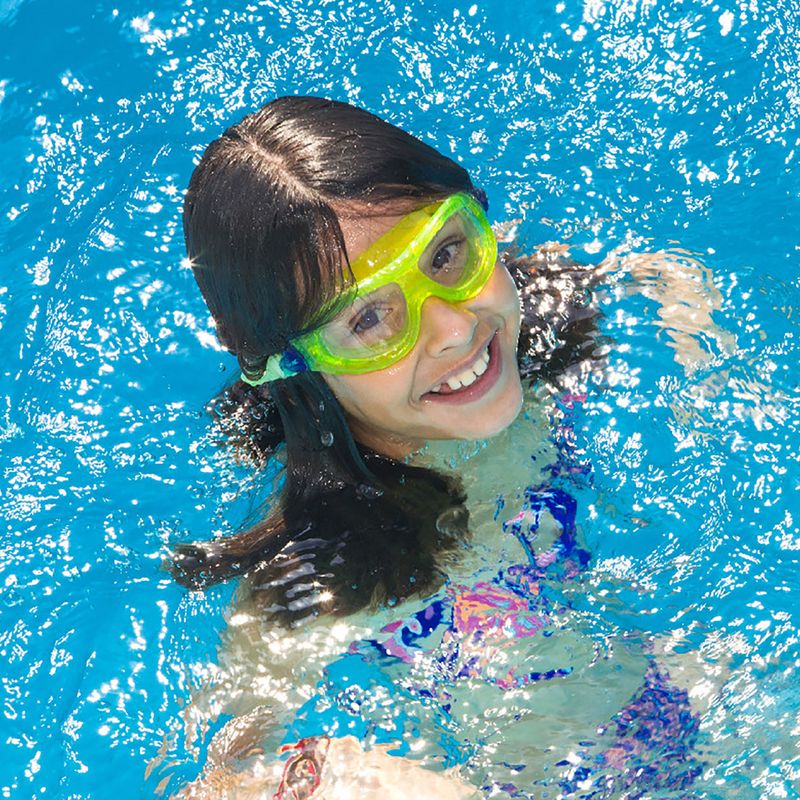 Kinderschwimmmaske SEAC Matt matt lime/clear 5