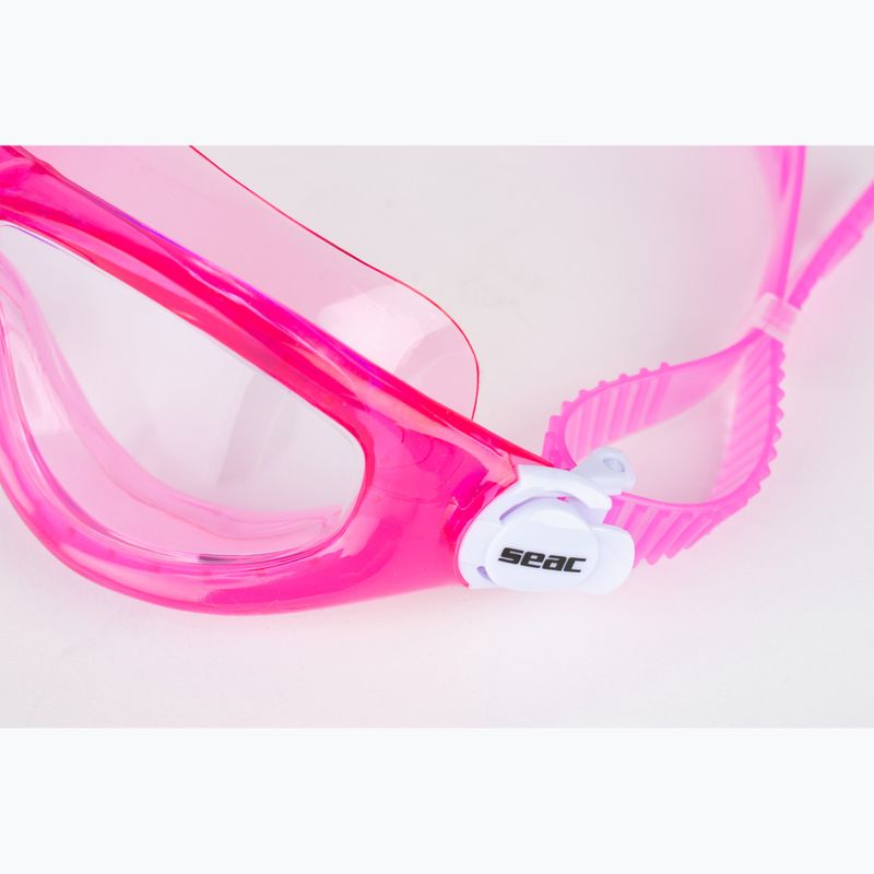 Schwimmmaske Taucherbrille Kinder SEAC Matt pink 6