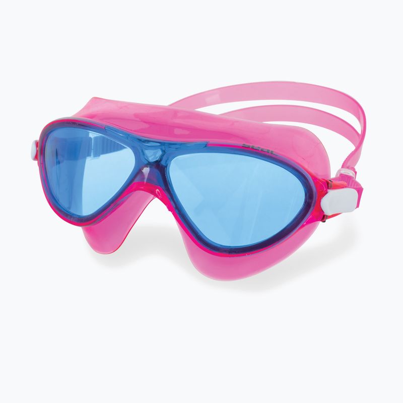 Schwimmmaske Taucherbrille Kinder SEAC Riky pink 6