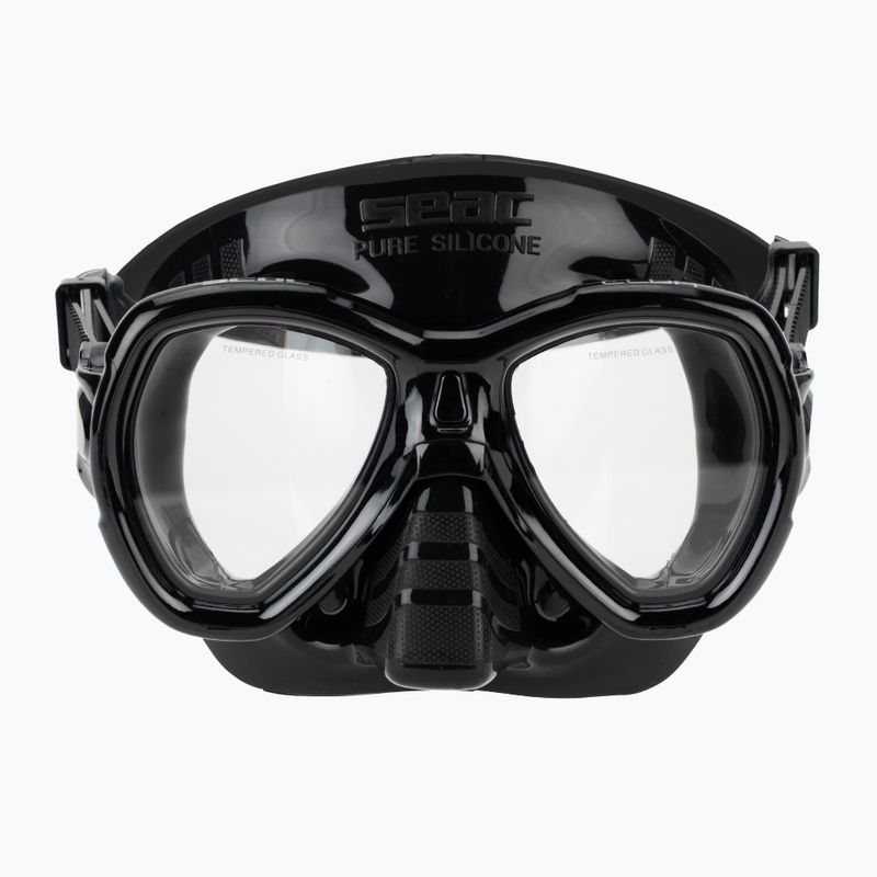 Schnorchelset SEAC Elba black 2
