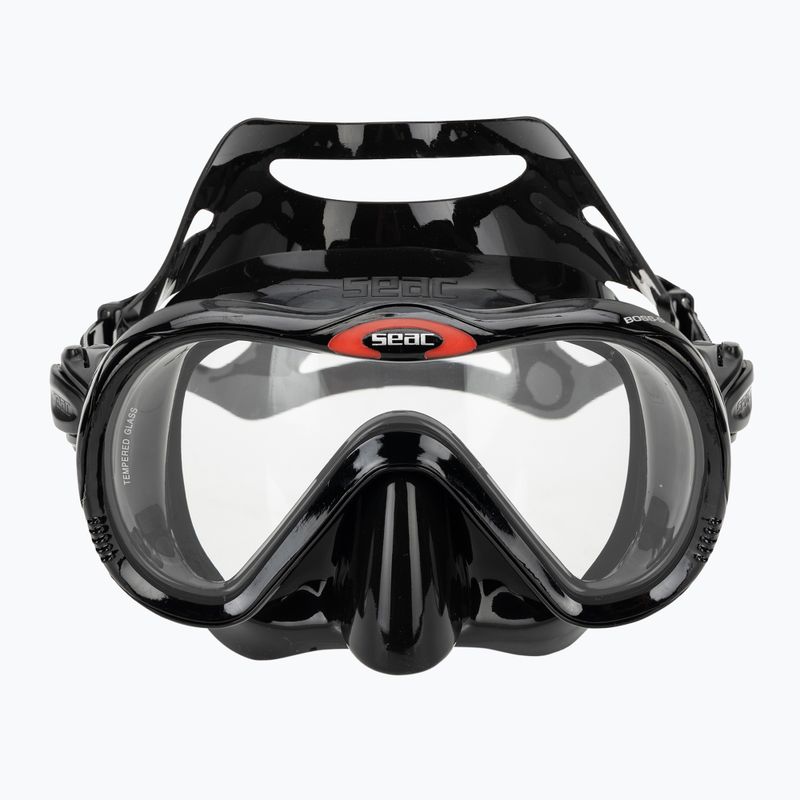 Schnorchelmaske Seac Boss black/silver 2
