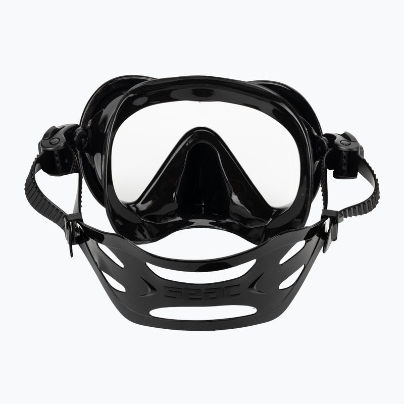 Schnorchelmaske Seac Boss black/silver 4