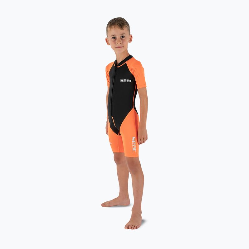 Kinder Schwimm-Neoprenanzug SEAC Dolphin Shorty 1,5 mm black/orange 3