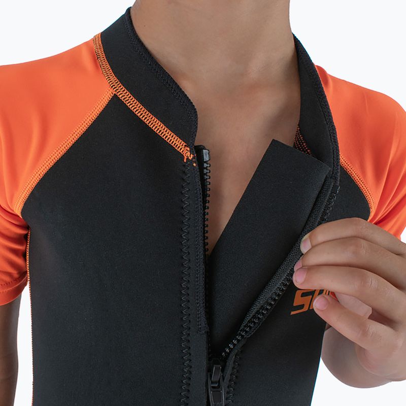 Kinder Schwimm-Neoprenanzug SEAC Dolphin Shorty 1,5 mm black/orange 5