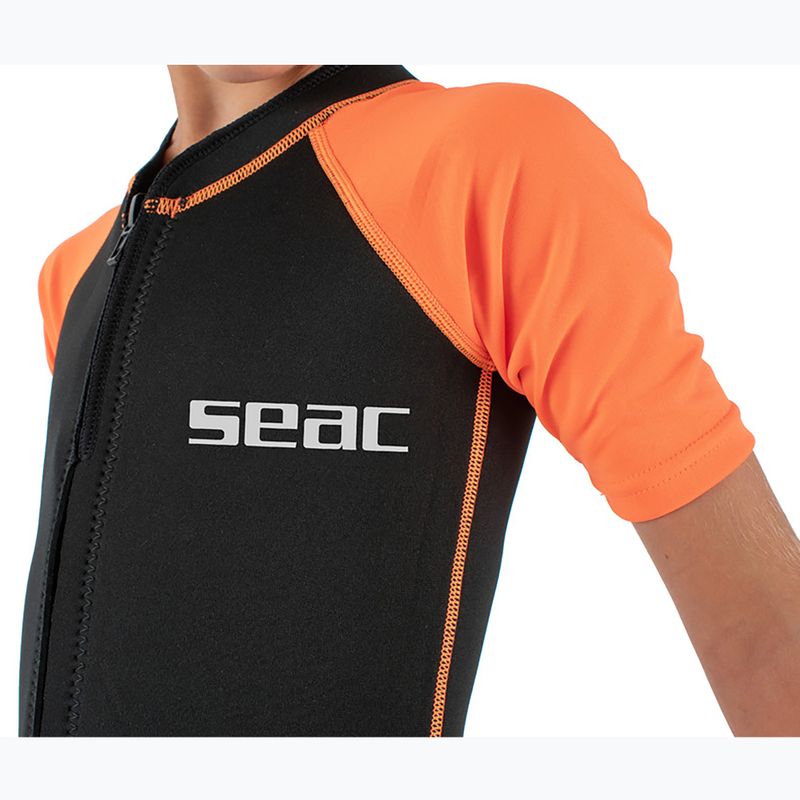 Kinder Schwimm-Neoprenanzug SEAC Dolphin Shorty 1,5 mm black/orange 7