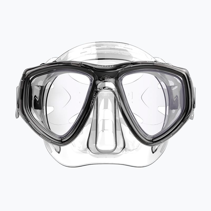 Tauchmaske SEAC Clear Antifog transparent black 4