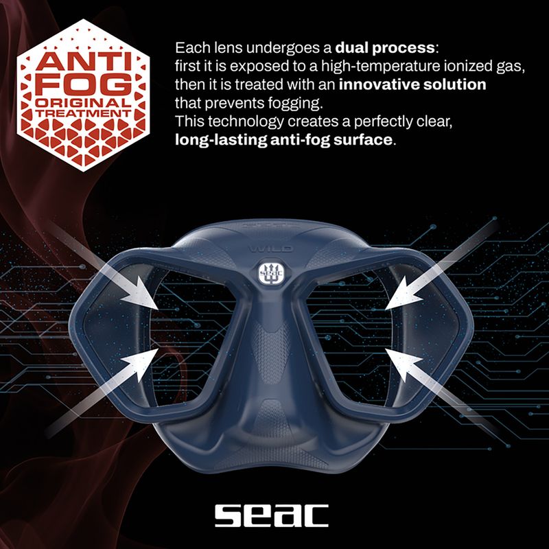 Tauchmaske SEAC Wild Antifog blue 5