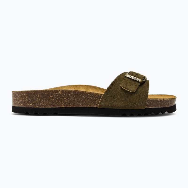 Slides Schlappen  Damen Scholl Estelle Sue khaki 2