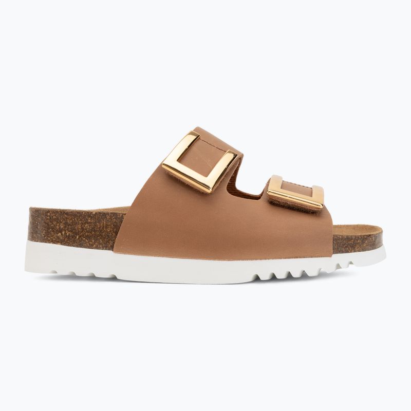Damen-Pantoletten Scholl Montery 2 Straps Ad Med cognac 2