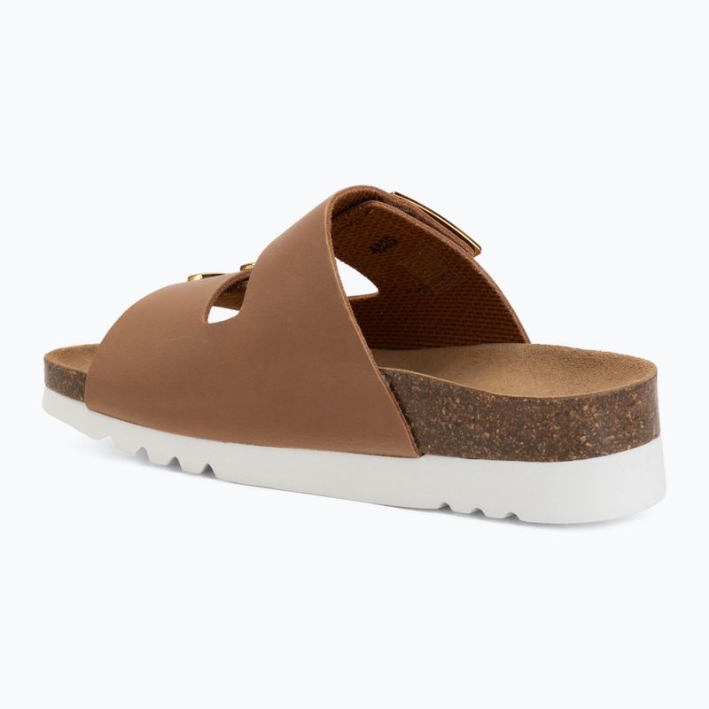 Damen-Pantoletten Scholl Montery 2 Straps Ad Med cognac 3