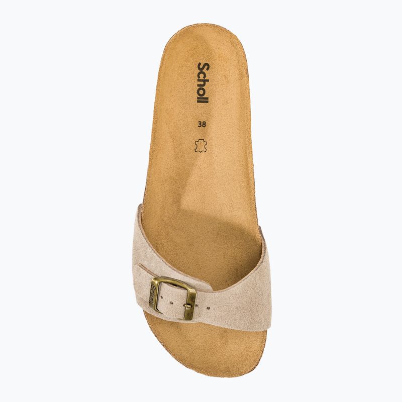 Slides Schlappen  Damen Scholl Estelle Sue dark Beige 5