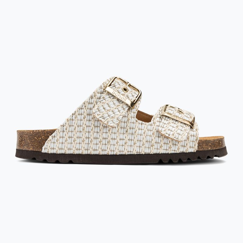 Slides Schlappen  Damen Scholl Noelle Raf Te white 2