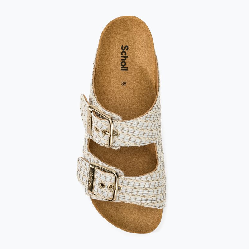 Slides Schlappen  Damen Scholl Noelle Raf Te white 5