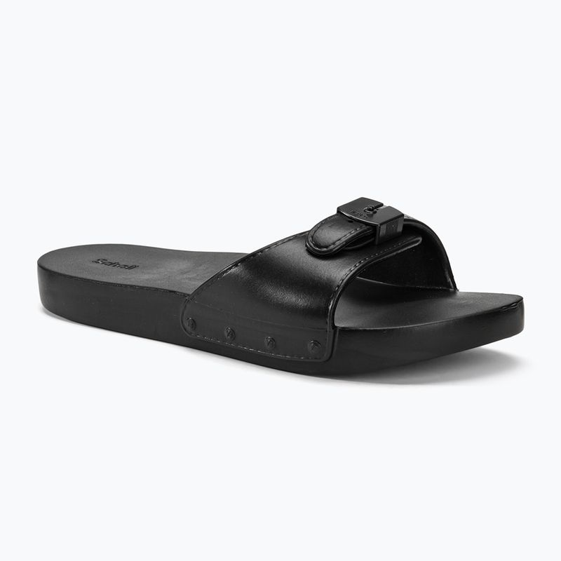 Slides Schlappen  Damen Scholl Pescura Flat Aqua Eva black