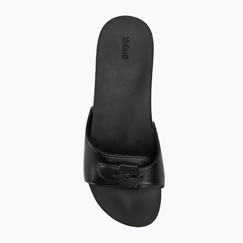 Slides Schlappen  Damen Scholl Pescura Flat Aqua Eva black 5