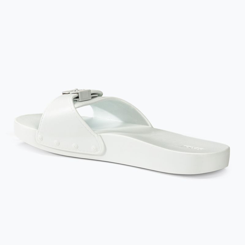Slides Schlappen  Damen Scholl Pescura Flat Aqua Eva off white 3