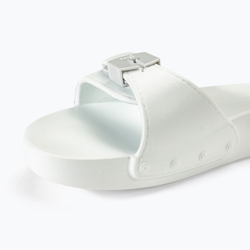 Slides Schlappen  Damen Scholl Pescura Flat Aqua Eva off white 7