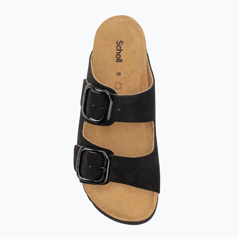 Scholl Lucie Suede Damen Flip-Flops schwarz 5