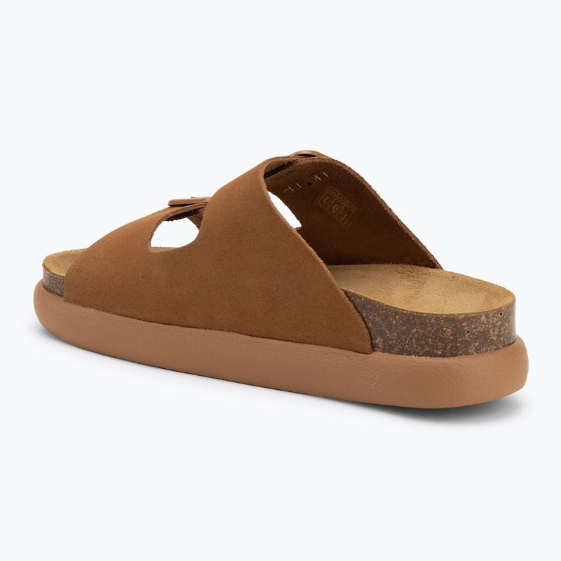 Damen Scholl Noelle Chunky Wildleder Flip-Flops cognac 3