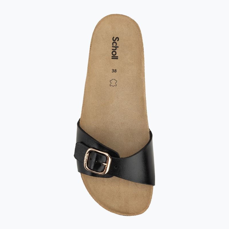 Scholl Estelle Laminated schwarz Damen-Flip-Flops 5